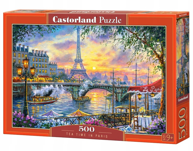 Puzzle 500 Układanka Paryż WIEŻA EIFFLA Rzeka Widok Miasto 9+ Castorland