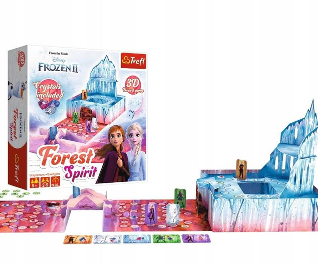 Gra Planszowa KRAINA LODU Forest Spirit Przestrzenna Rodzinna Elsa 5+ Trefl