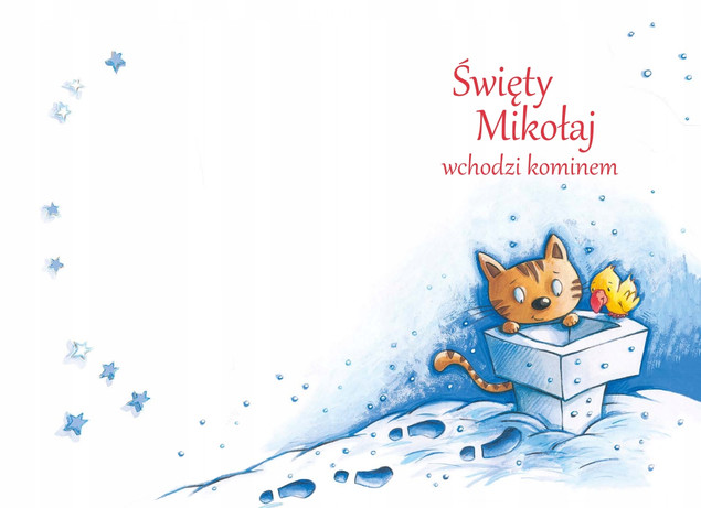 Święty Mikołaj wchodzi kominem