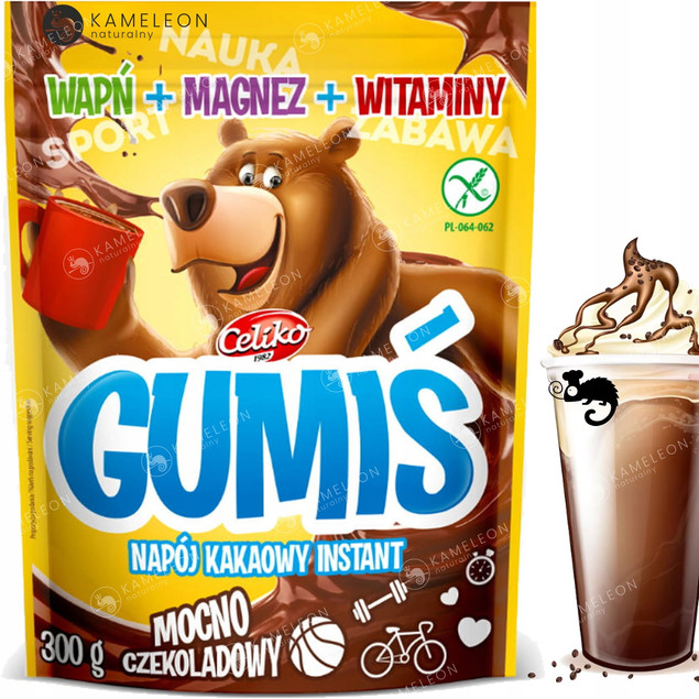 CELIKO kakao rozpuszczalne GUMIŚ bez glutenu 300g
