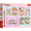 Trefl Puzzle Pusheen 4x250 el. Zestaw 4w1 Poznajcie Kotka