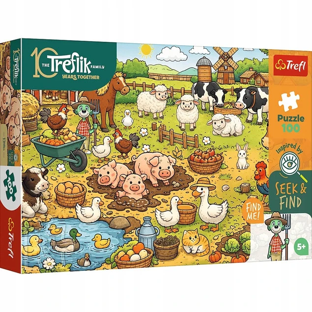 Trefl Puzzle Rodzina Treflików Wieś 100 elementów