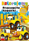 Kolorujemy Pracowite Koparki + Naklejki BooksAndFun