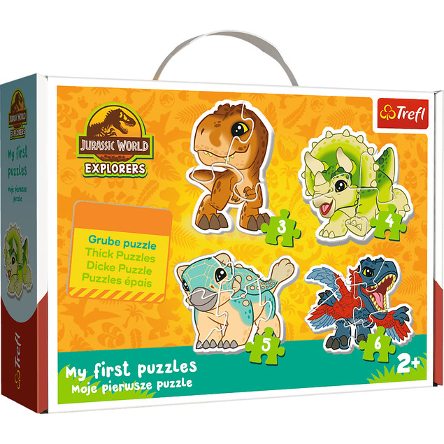 Trefl Baby 2+ Moje Pierwsze Puzzle: Urocze Dinozaury