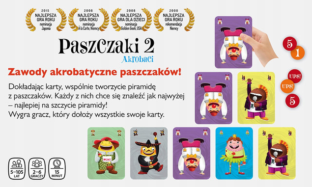 Paszczaki 2 Akrobaci – gra karciana Nasza Księgarnia