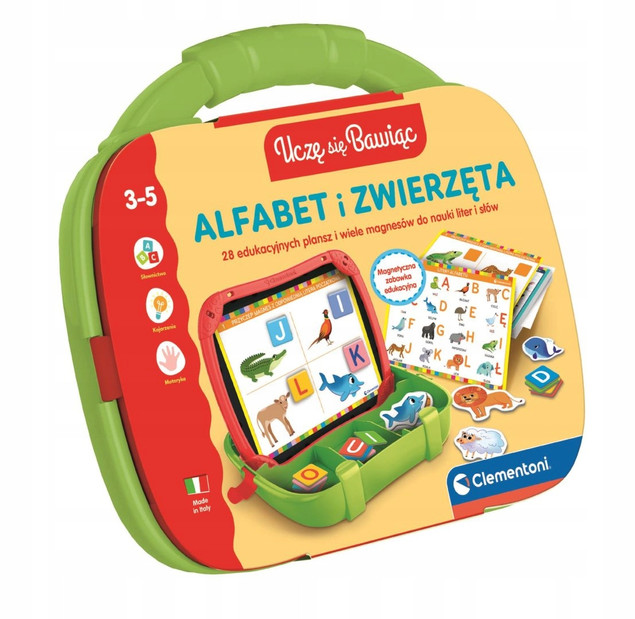 ALFABET Walizeczka Edukacyjna Magnetyczna dla Dzieci 3-5 lat