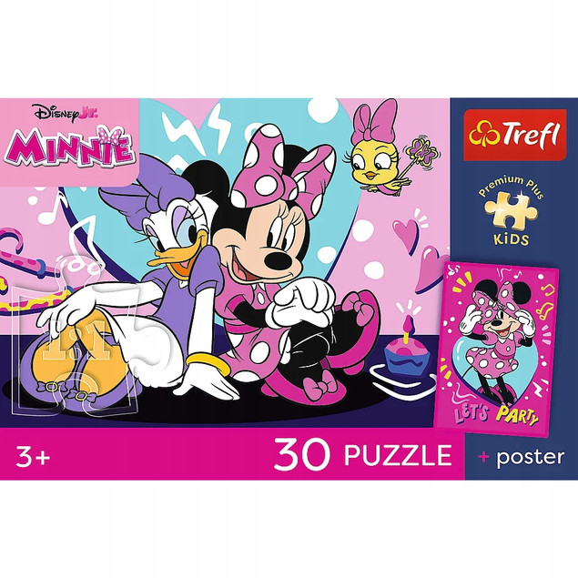 Trefl Puzzle 30 el. Radosna Minnie + Plakat Disney