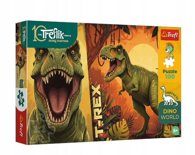 Puzzle Trefl 100 el. Inspired by Dino World T-Rex 16578 Dinozaur dla Dzieci