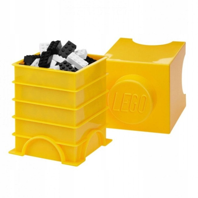 Pojemnik LEGO® Storage Brick 1 Stud Żółty 40011732