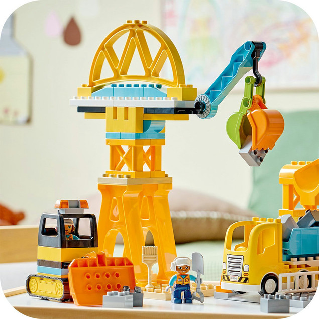 LEGO DUPLO 10476 Plac budowy i pojazdy 3 w 1 – 84 elementy