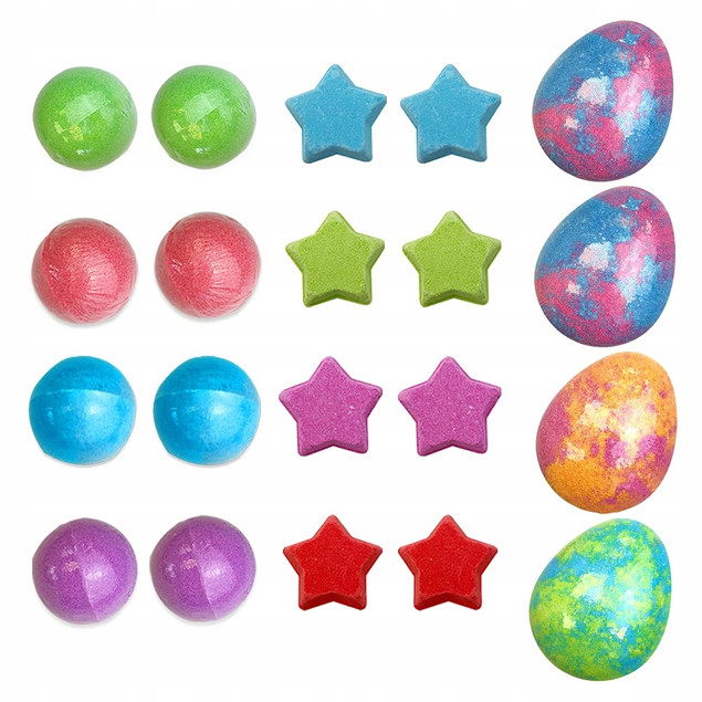 Zimpli Kids Baff Bombz 20 x Musujące Bomby do Kąpieli Kolorowe dla Dzieci 3+