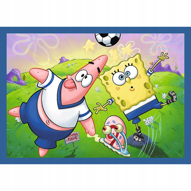 Puzzle Trefl 207 elementów Puzzle 4w1 Podwodne życie SpongeBoba