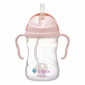 B.BOX Bidon Niekapek z Obciążoną Słomką 240 ml Jasny Różowy 6m+