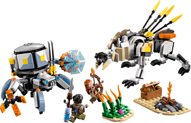 LEGO Horizon Adventures 77037 Aloy i Varl kontra Shell-Walker (Krabołaz) i Piłoząb Zestaw