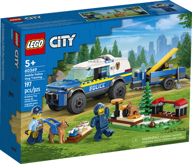 LEGO City Szkolenie Psów Policyjnych W Terenie 197 el. 5+ 60369