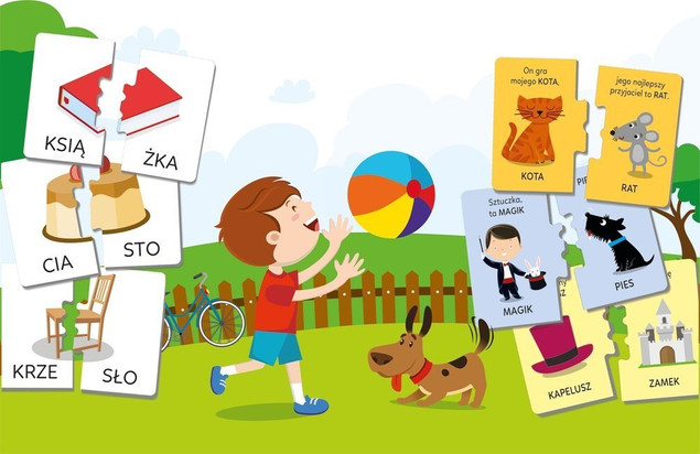 GRA EDUKACYJNA ZABAWA W CZYTANIE UCZĘ SIĘ BAWIĄC