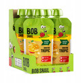 Mus owocowy 100% bez dodatku cukru BOB SNAIL Banan Ananas Mango 10х120 g