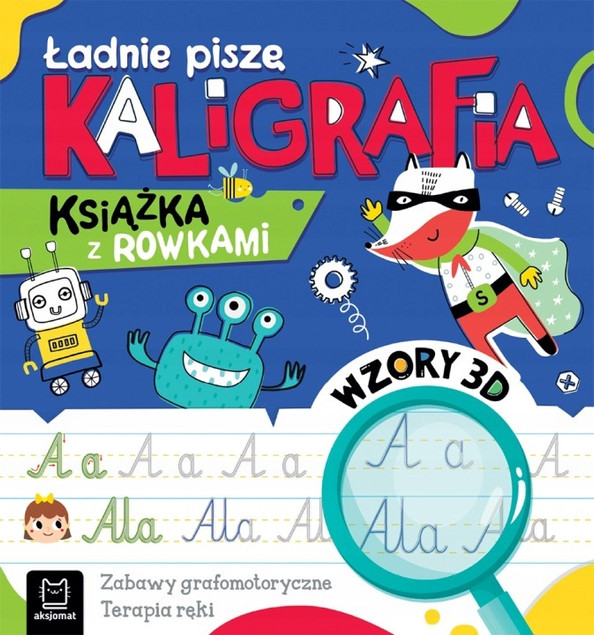 Cyferki, Kaligrafia i Szlaczki – zestaw 3 książek z rowkami 3D