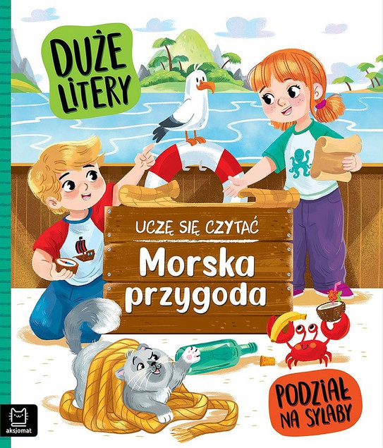 Uczę się czytać: Morska przygoda | Duże litery, sylaby