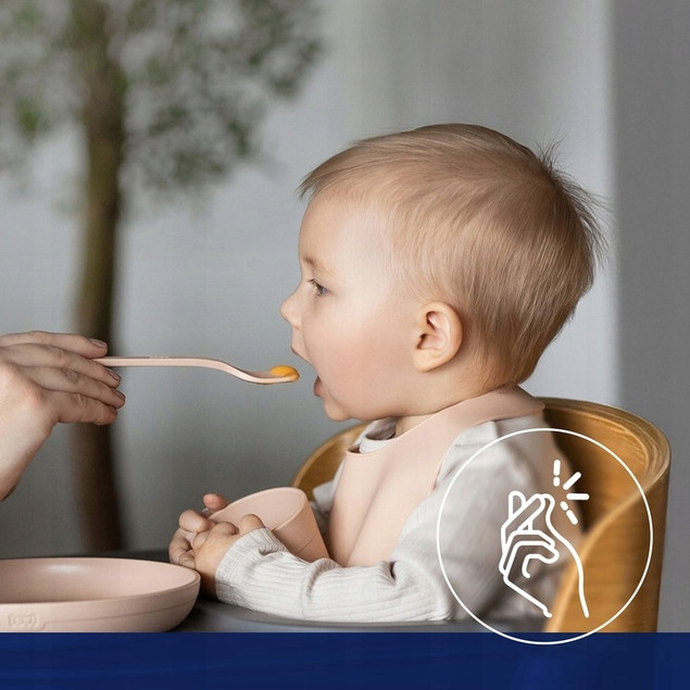 LOVI Pierwsza Łyżeczka Do Karmienia 2 Sztuki ŁOSOSIOWE 35/584_bei