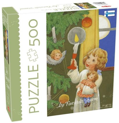 Puzzle Tactic 500 elementów Christmas Card Świąteczne