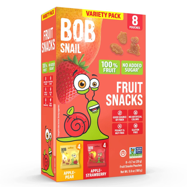 Bob Snail Fruit Snacks MIX 160g – 8x20g