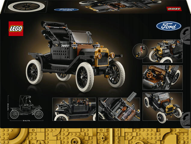 LEGO ICONS 11376 Ford Model T – Kolekcjonerski Model Zabytkowego Auta