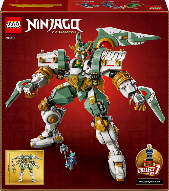 LEGO NINJAGO 71860 Tytanowy Robot Lloyda: 15 lat NINJAGO – Zestaw Kolekcjonerski
