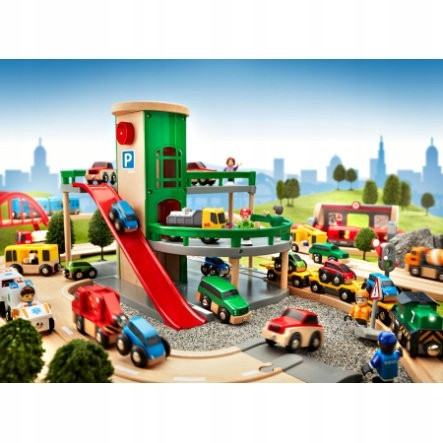 Kolejka Brio Parking 33204 - Wielopoziomowy Garaż dla Dzieci