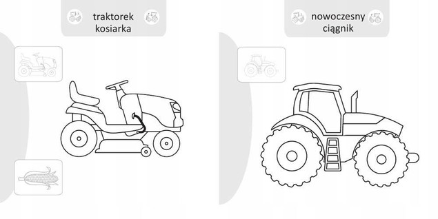 Malowanie-doklejanie. Pojazdy na wsi