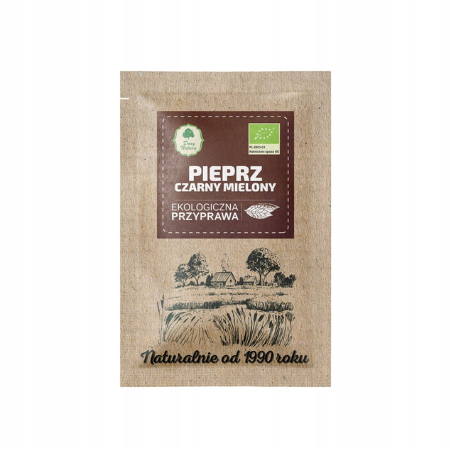 Pieprz czarny mielony EKO Dary Natury 15 g