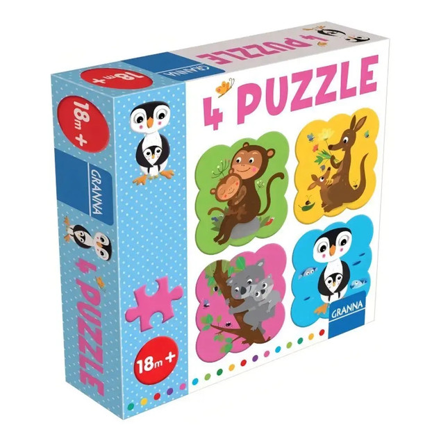 Gra puzzle ZWIERZĘTA 00405 GRANNA