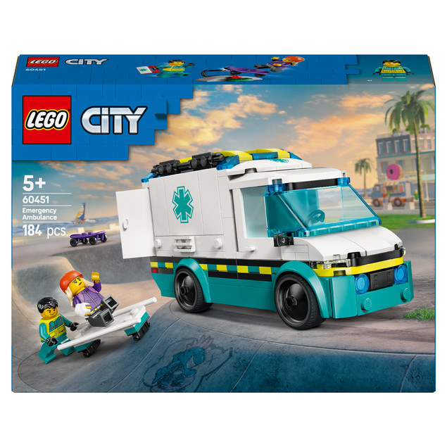LEGO City 60451 Ambulans Ratunkowy z Minifigurkami