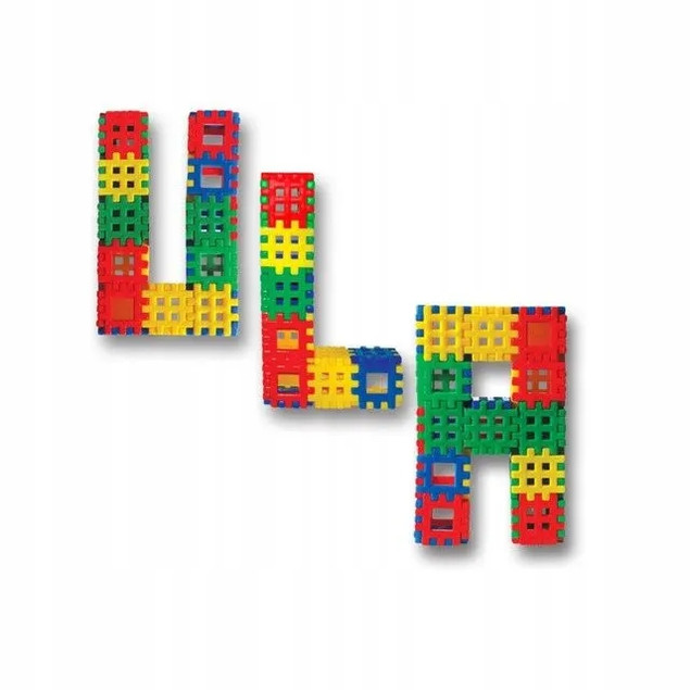 Klocki Konstrukcyjne WAFLE ADUSIE 90 el. KOSTKA 12M+ Mejpol 045758