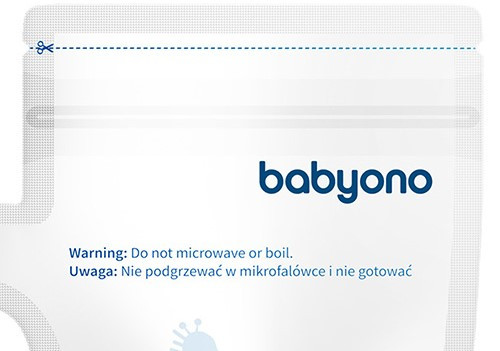 2x BABYONO Woreczki Do Pokarmu 180ml 30 Sztuk 1084