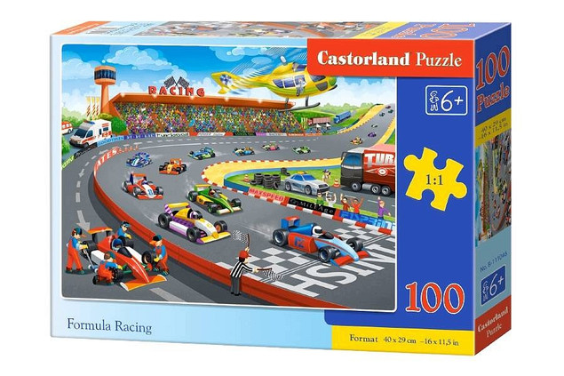 Puzzle 100 Układanka Wyścig FORMUŁA PIERWSZA F1 Pojazdy Sport 6+ Castorland