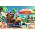 Puzzle Trefl 100 el. Relaks w Stylu Kapibary 2D dla Dzieci