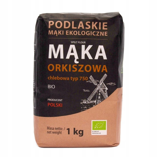 Mąka orkiszowa chlebowa (typ 750) 1 kg - Bio Life - Mąki Podlaskie (EKO)