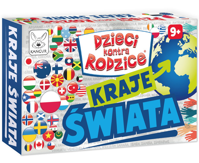 Gra planszowa Dzieci kontra Rodzice Kraje Świata Kangur