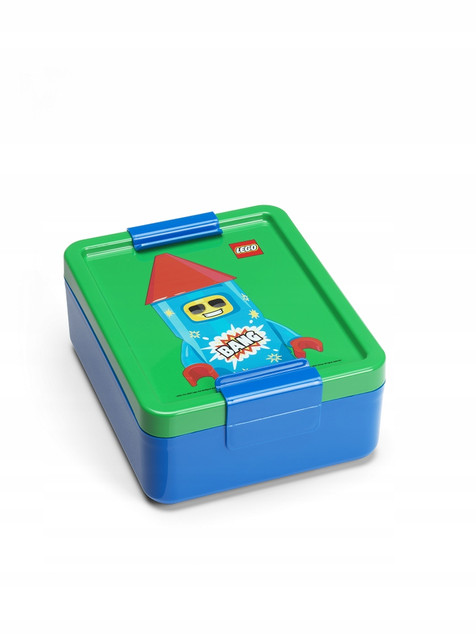 LEGO Lunch Box Śniadaniówka Chłopiec PETARDA 40520800 z Przegródką Bez BPA