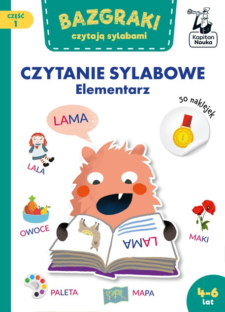 Kapitan Nauka Bazgraki czytają sylabami Elementarz Ja Robert_1