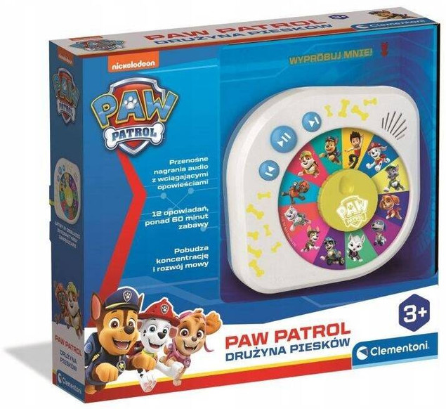 Gawędziarz Przenośny Interaktywna Zabawka Psi Patrol Dźwięk 3+ Clementoni