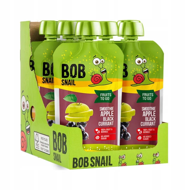 Smoothie Jabłko-Czarna Porzeczka TM BOB SNAIL 1200 g (10х120g)_2
