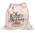 FRIENDS PRZYJACIELE RATHER BE WATCHING COTTON DRAWSTRING TORBA WOREK