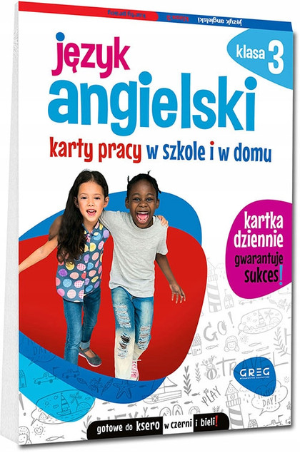 ZESTAW Kart Pracy Do Klasy 3 Język Angielski Polski Matematyka Greg