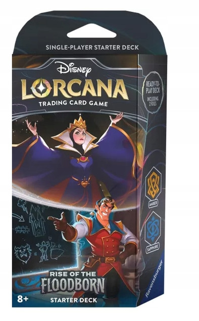Disney Lorcana Rise of the Floodborn: Amber & Sapphire Starter Deck