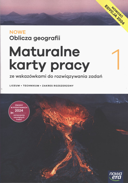 Nowe Oblicza Geografii 1 Karty Pracy LO 2024 Nowa Era Burczyk Feliniak