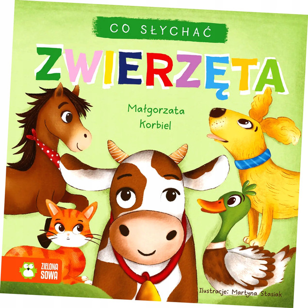 Książeczka Co słychać. Zwierzęta Małgorzata Korbiel – Rozwój Mowy
