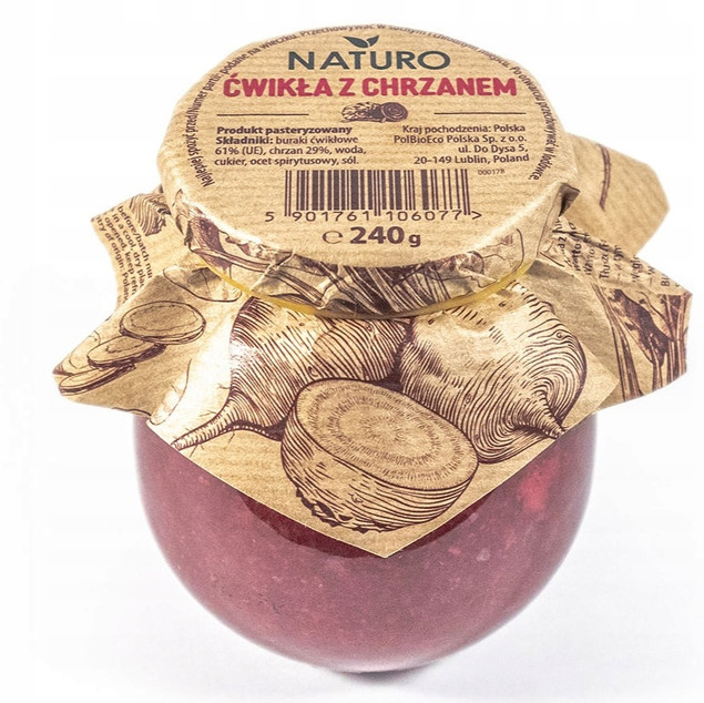 Ćwikła z Chrzanem Naturo 240 g