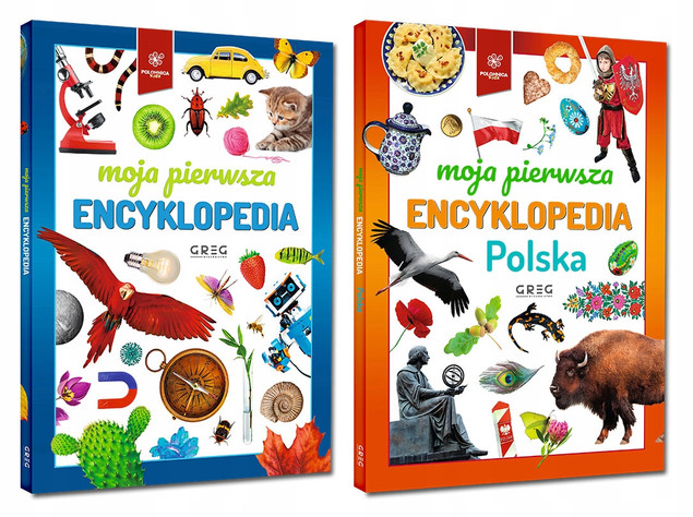 PAKIET 2w1 Moja Pierwsza Encyklopedia i Encyklopedia POLSKA Greg